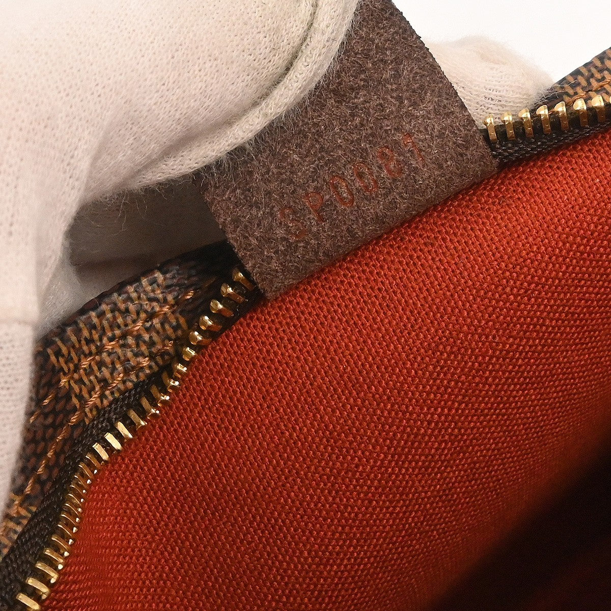Louis Vuitton Trousse Make Up Bag Damier, Brown, Canvas, Shoulder Bag