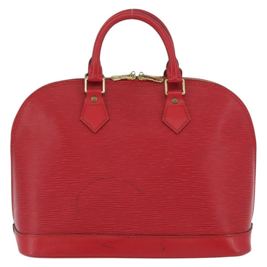 Louis Vuitton Alma Handbag Epi Leather, Red, Leather, Handbag