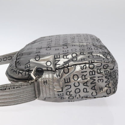 Chanel Unlimited Shoulder Bag Nylon, SILVER, NYLON, Shoulder bag