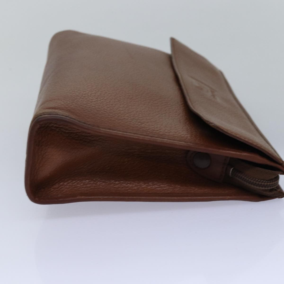 Burberry Vintage Pouch Leather, Brown, Leather, Clutch