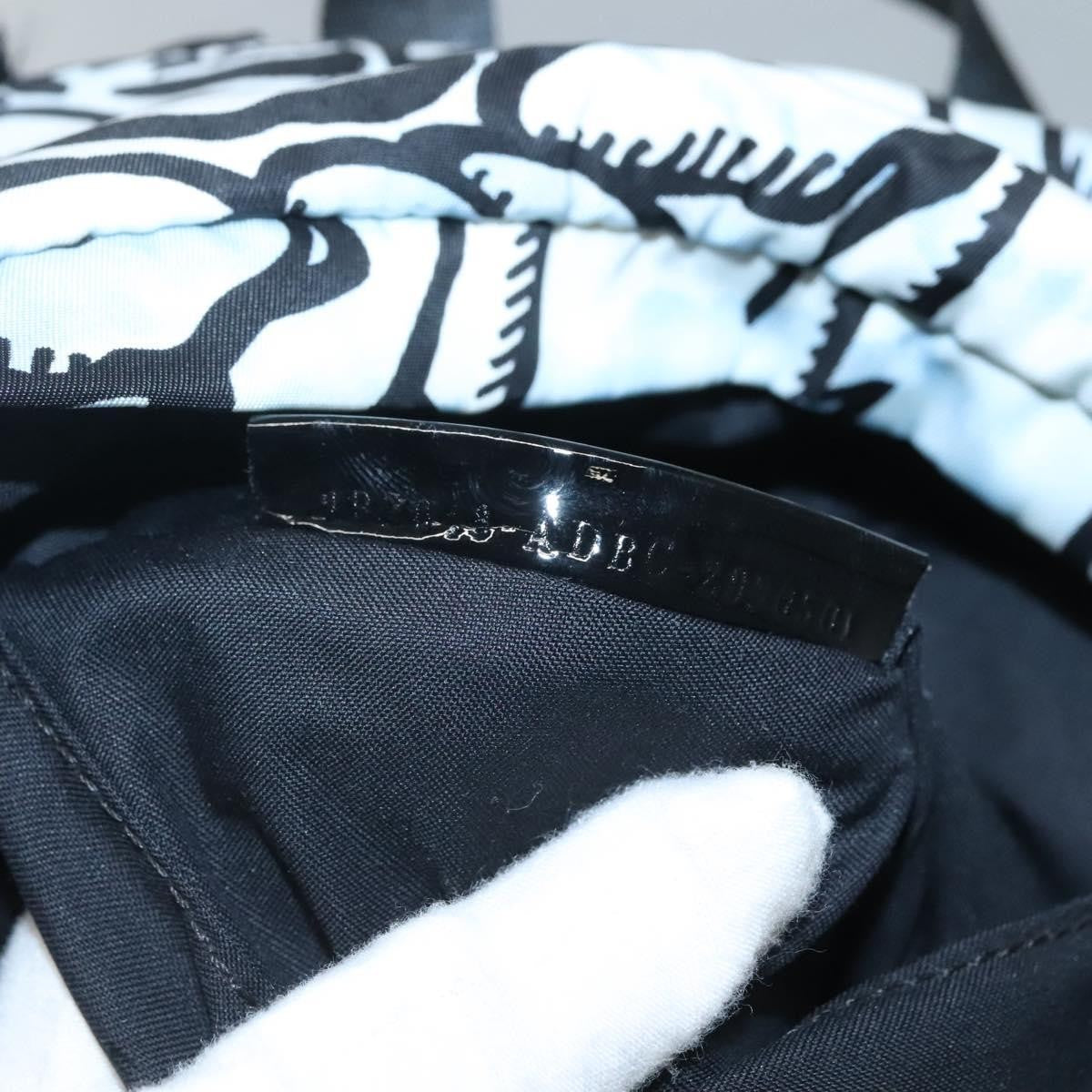 Fendi Baguette Backpack Printed Nylon, BLUE, NYLON, Backpack