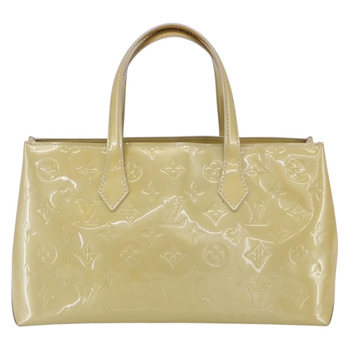 Louis Vuitton Wilshire Handbag Monogram Vernis, BEIGE, PATENT_LEATHER, Handbag