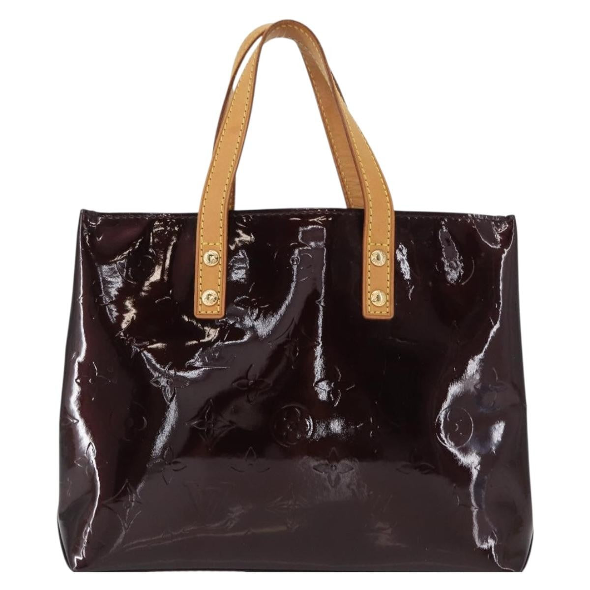 Louis Vuitton Reade Handbag Monogram Vernis, BURGUNDY, PATENT_LEATHER, Handbag