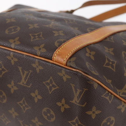 Louis Vuitton Shopping Sac Handbag Monogram Canvas, BROWN, CANVAS, Tote bag