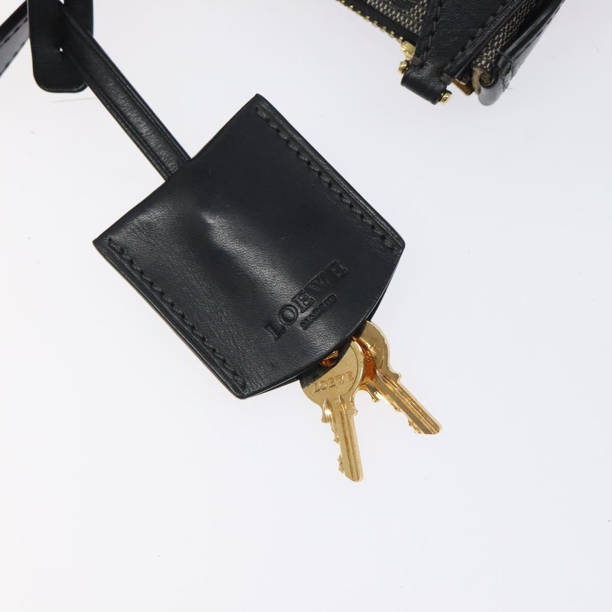 Loewe Anagram handbag PVC Leather, BLACK, PVC, Handbag