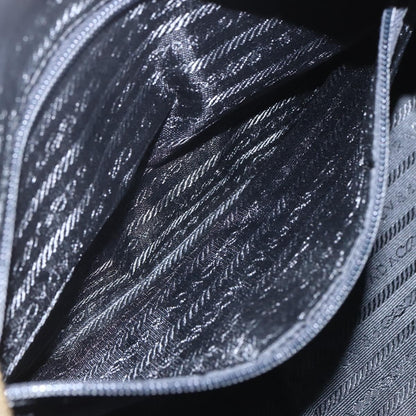 Prada Vintage Chain Handbag Tessuto, BROWN, NYLON, Handbag