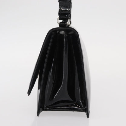 Salvatore Ferragamo Gancini Chain Shoulder bag Patent leather, BLACK, PATENT_LEATHER, Shoulder bag