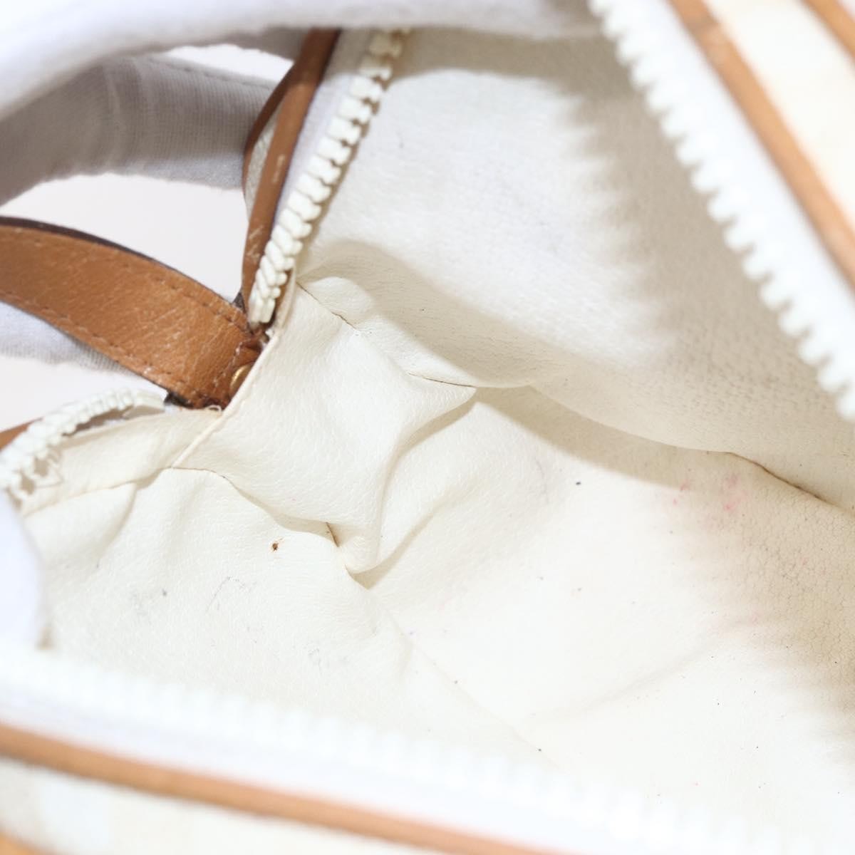 Celine Macadam Shoulder Bag PVC Leather, WHITE, PVC, Shoulder bag