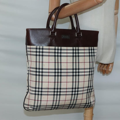 Burberry Nova Check Tote Nylon, BEIGE, NYLON, Tote bag