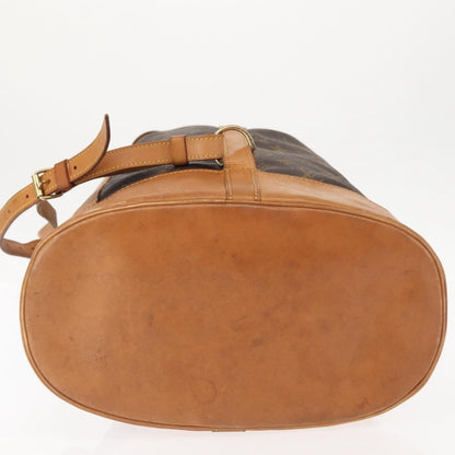 Louis Vuitton Randonnee Backpack Monogram Canvas, BROWN, CANVAS, Shoulder bag