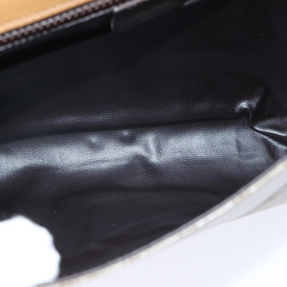 Celine Macadam Shoulder Bag Canvas, BEIGE, CANVAS, Shoulder bag