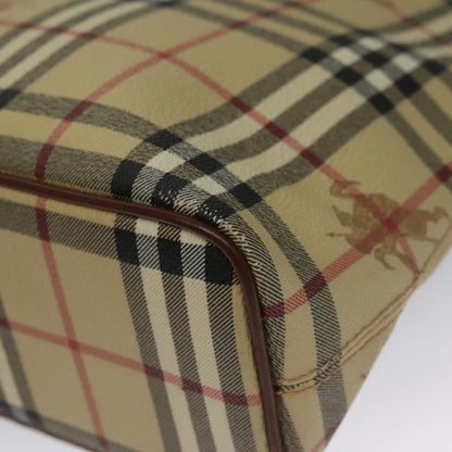 Burberry Top Handle Tote Haymarket Coated Canvas, BEIGE, CANVAS, Tote bag