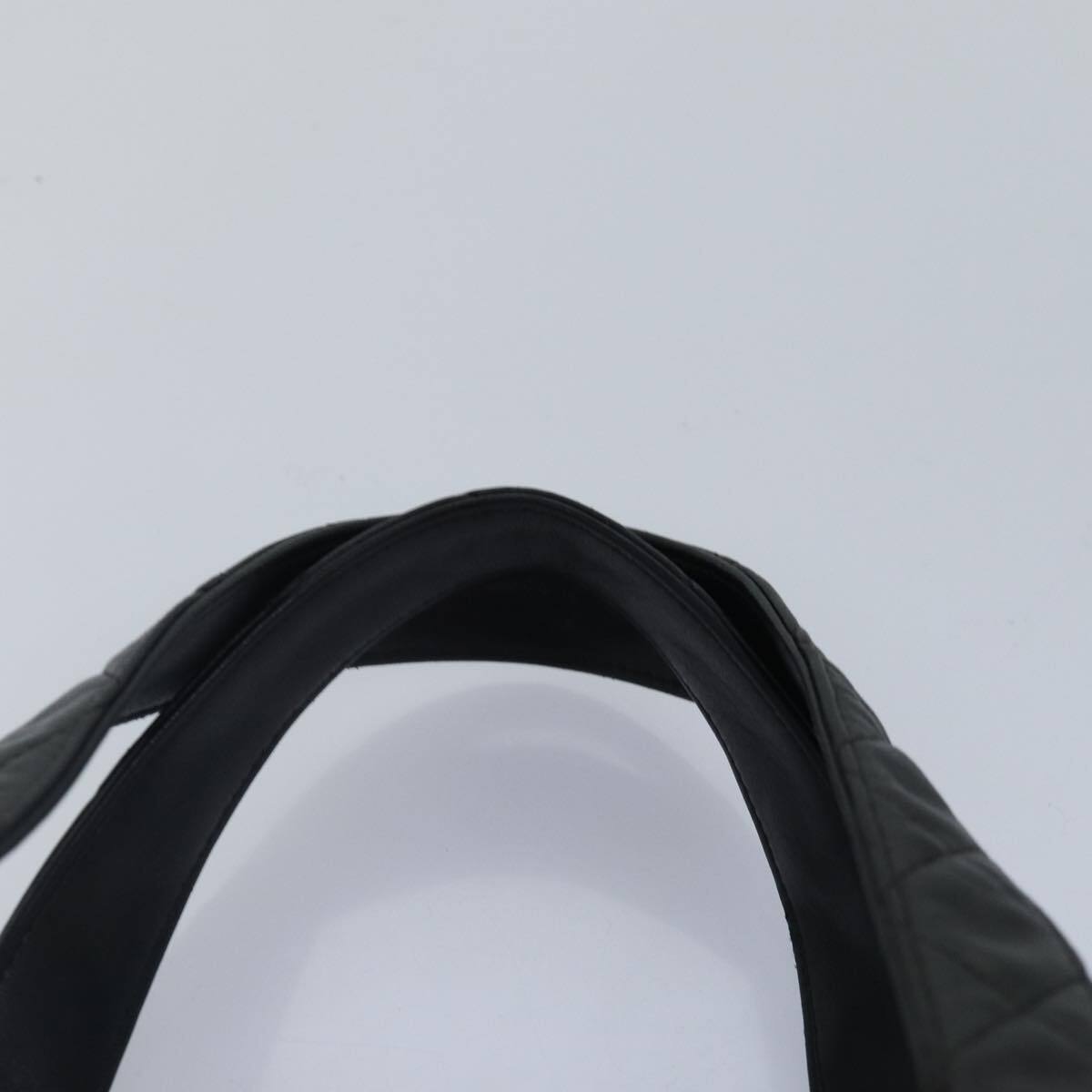 Chanel Coco Mark Black cakfskin, BLACK, LEATHER, Handbag