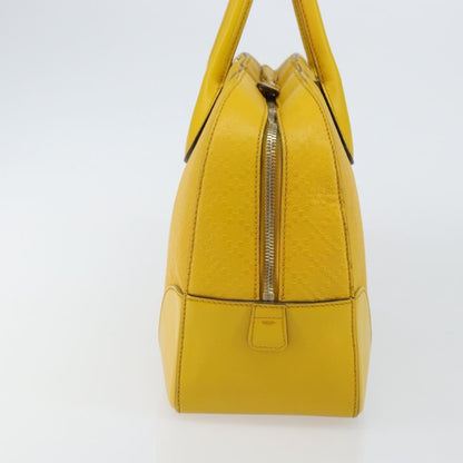 Gucci Bright Top Handle Bag Diamante Leather, YELLOW, LEATHER, Handbag