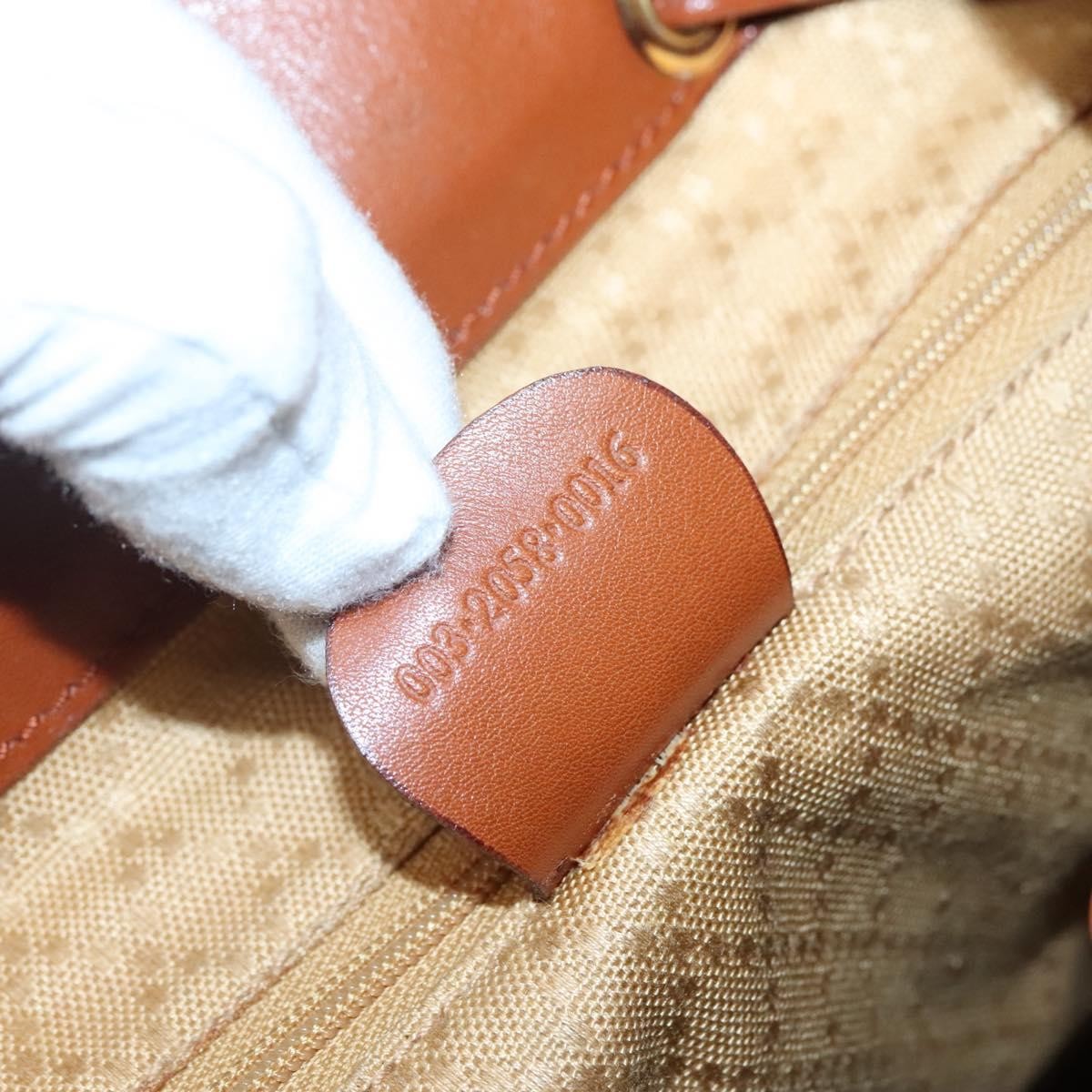 Gucci Vintage Bamboo Backpack Leather, BROWN, LEATHER, Backpack