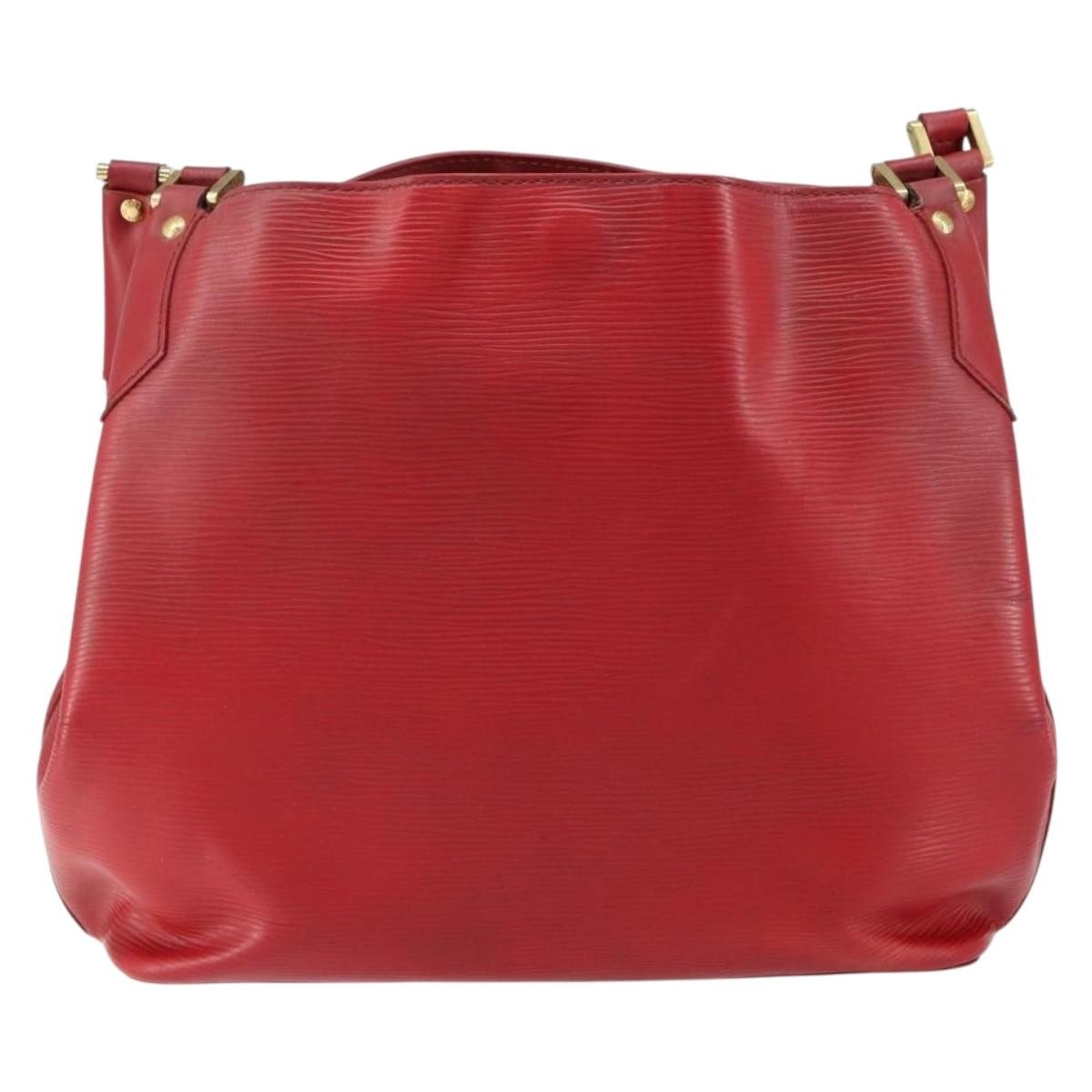 Louis Vuitton Mandara Handbag Epi Leather, RED, LEATHER, Shoulder bag