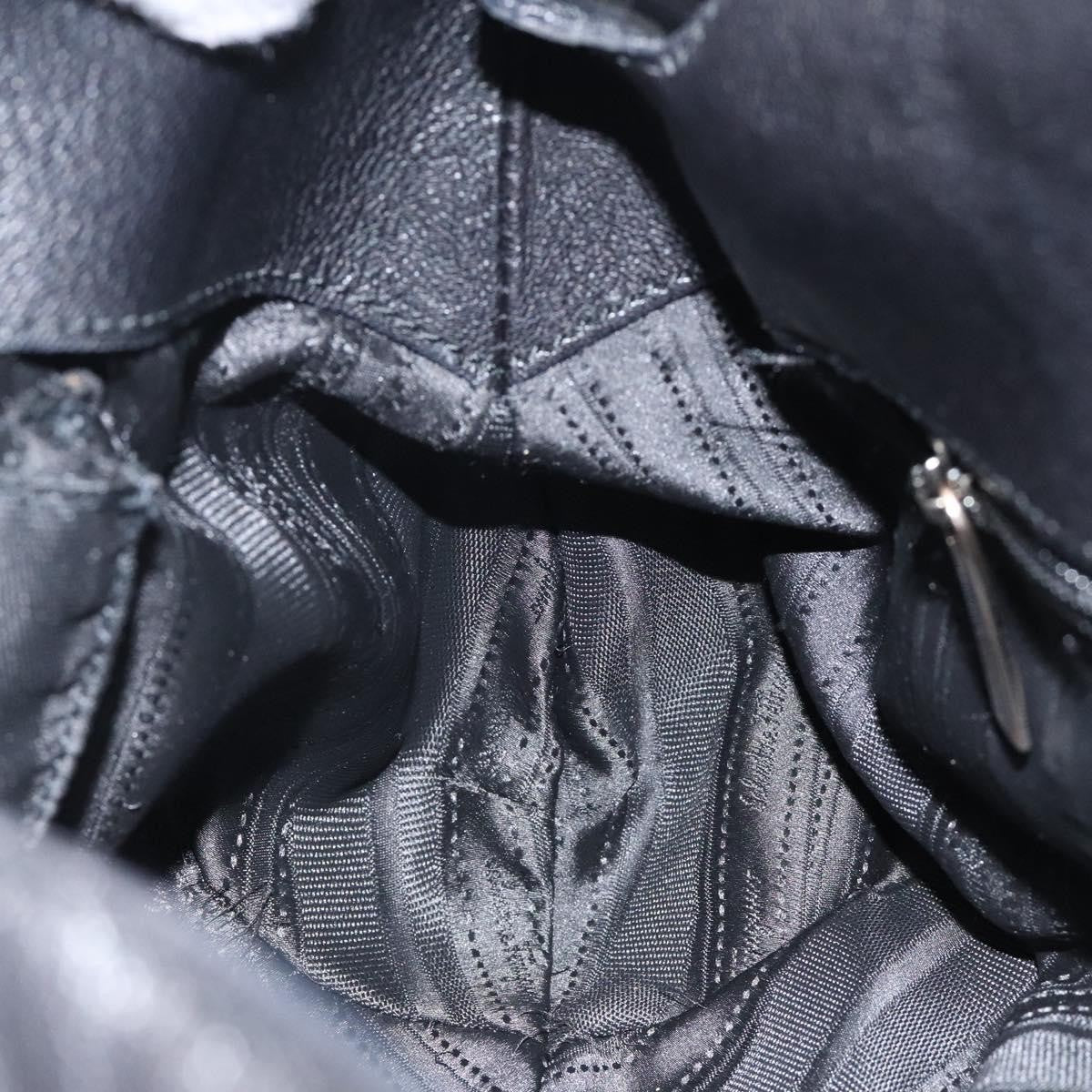 Salvatore Ferragamo Gancini handbag Leather, BLACK, LEATHER, Handbag