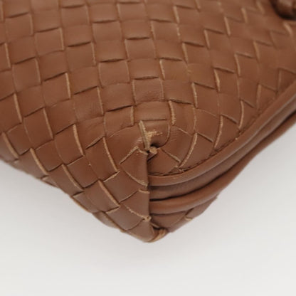 Bottega Veneta Intrecciato Leather, BROWN, LEATHER, Handbag