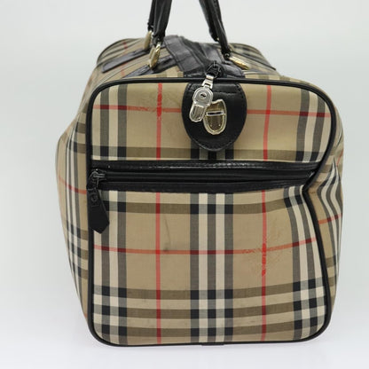 Burberry Nova check boston bag Canvas, BEIGE, CANVAS, Travel bag