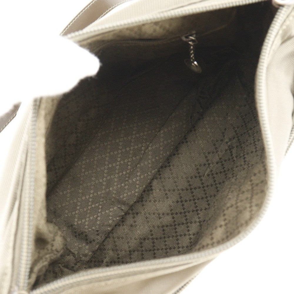 Gucci Vintage Bamboo Shoulder Bag Nylon, KHAKI, NYLON, Shoulder bag