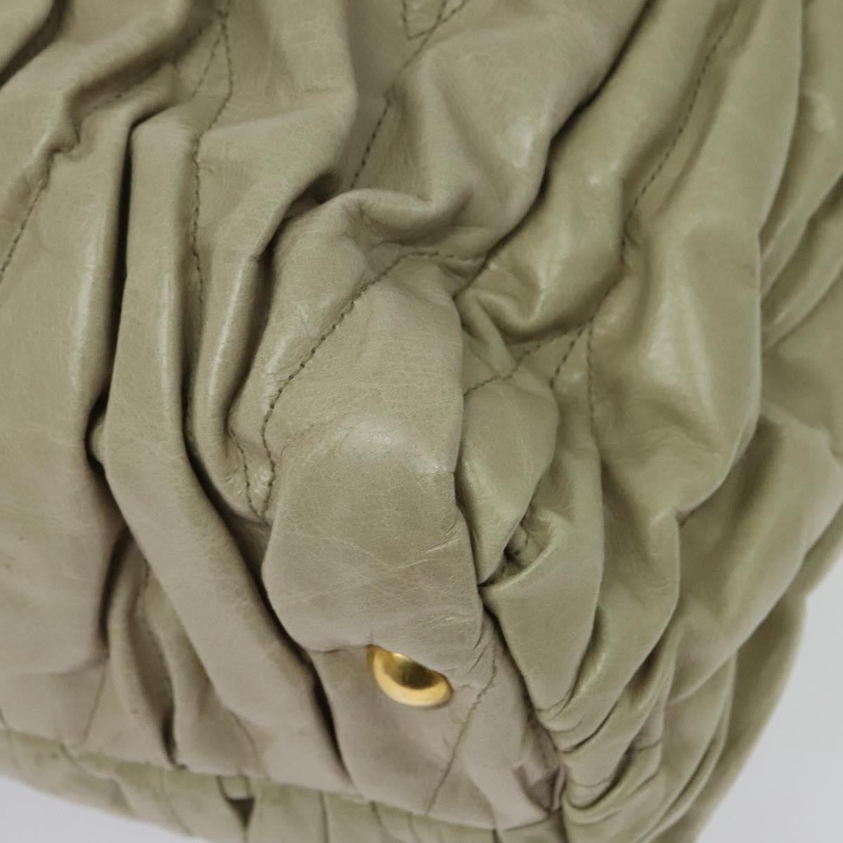 Miu Miu Coffer Convertible Satchel Leather, BEIGE, LEATHER, Handbag