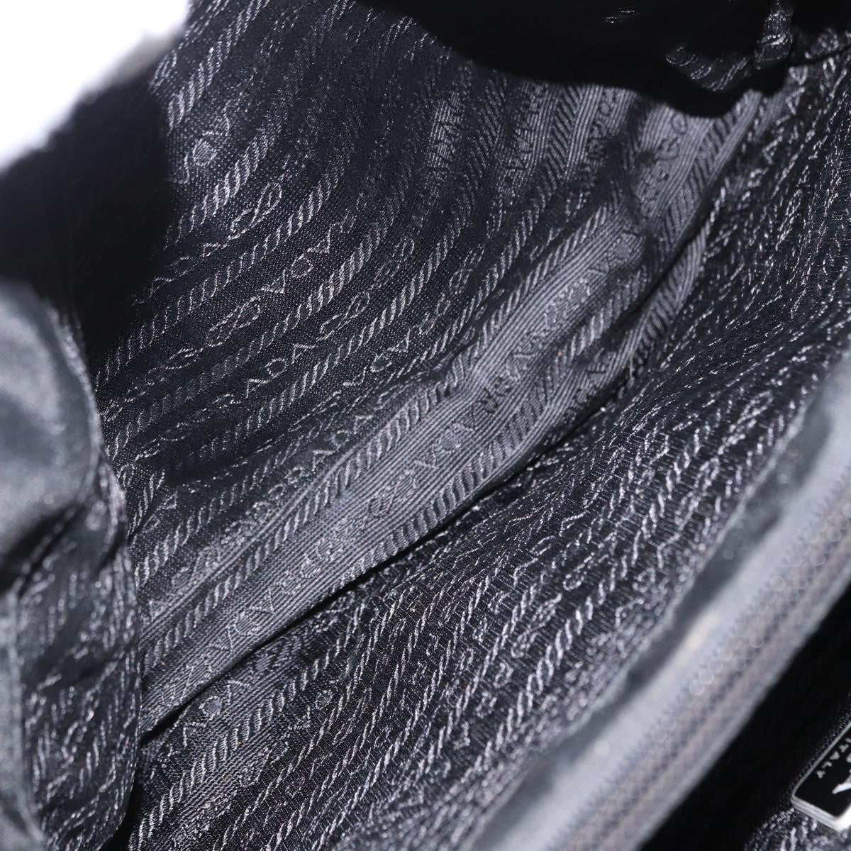 Prada Vintage Chain Shoulder Bag Tessuto, BLACK, NYLON, Shoulder bag