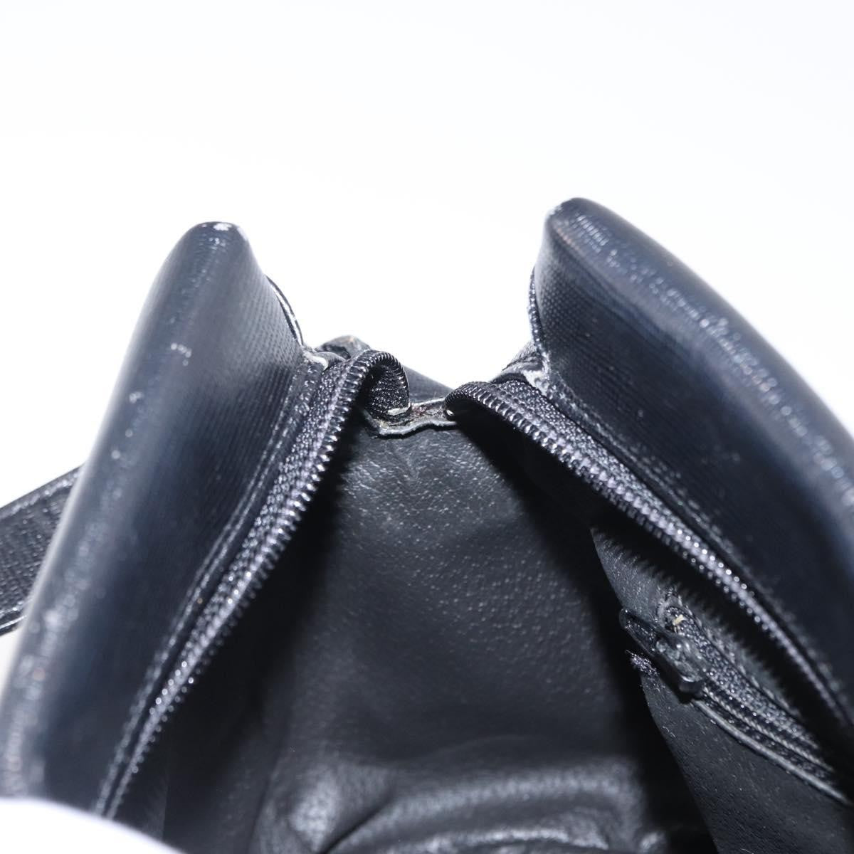 Celine Vintage Circle Logo Crossbody Bag Leather, BLACK, LEATHER, Shoulder bag