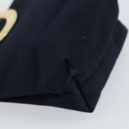 Celine Circle Logo Pouch Nylon, NAVY, NYLON, Clutche & pouche