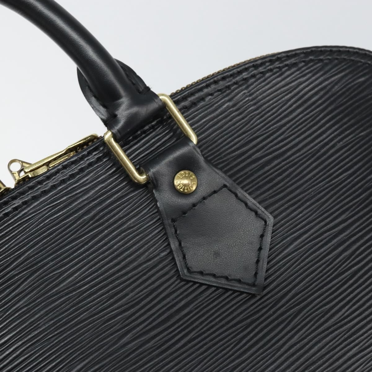 Louis Vuitton Alma Handbag Epi Leather, BLACK, LEATHER, Handbag