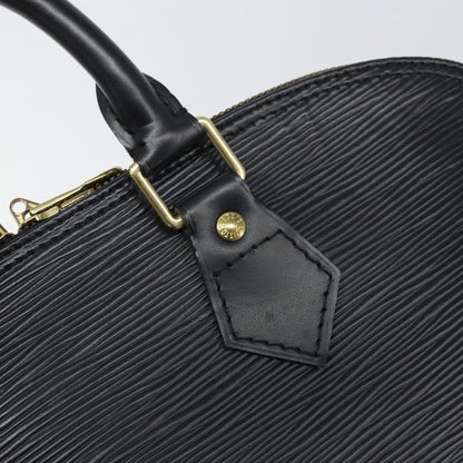 Louis Vuitton Alma Handbag Epi Leather, BLACK, LEATHER, Handbag