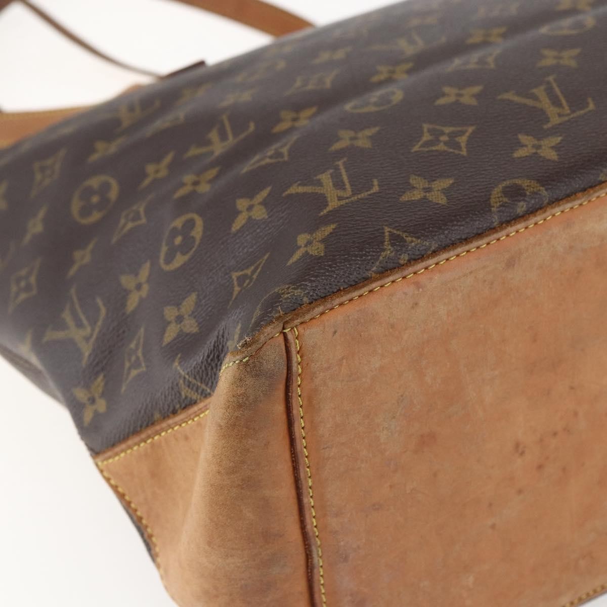 Louis Vuitton Cabas Mezzo Monogram Canvas, BROWN, CANVAS, Tote bag