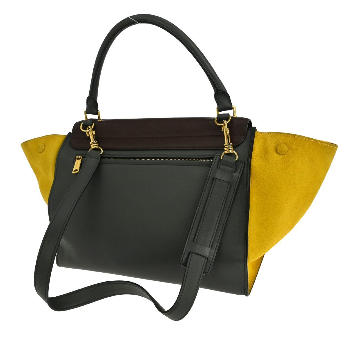 Celine Trapeze Bag Leather with Suede, MULTICOLOUR, LEATHER, Handbag
