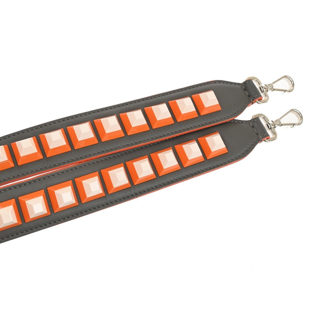 Fendi Mini Strap You Short Shoulder Strap Studded Leather, MULTICOLOUR, LEATHER, Straps