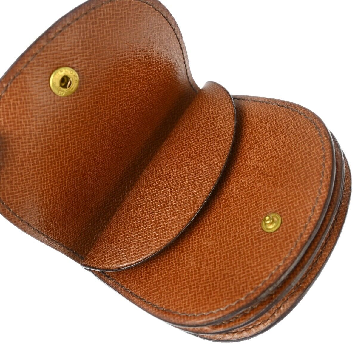 Louis Vuitton Porte Monnaie Gousset Canvas, BROWN, CANVAS, Wallets