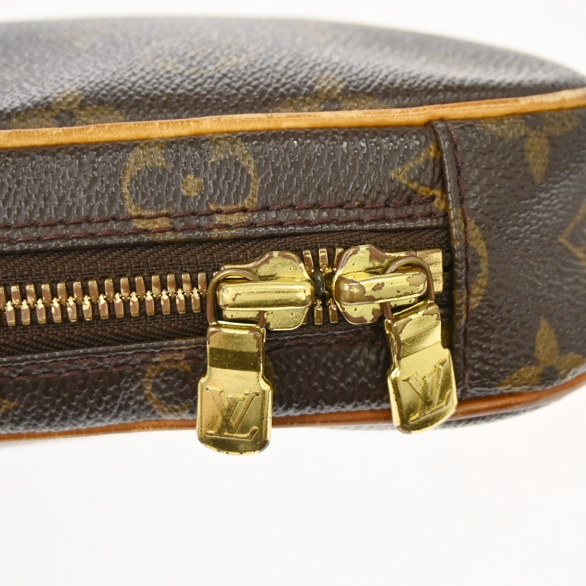 Louis Vuitton Pochette Gange Monogram Canvas, Brown, Canvas, Clutch