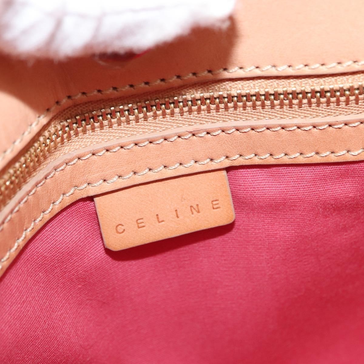 Celine C Macadam Shoulder bag Suede, PINK, SUEDE, Shoulder bag