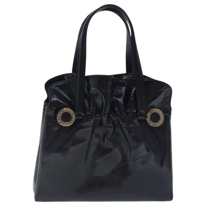 Bvlgari Top Handle Bag Patent leather, NAVY, PATENT_LEATHER, Handbag
