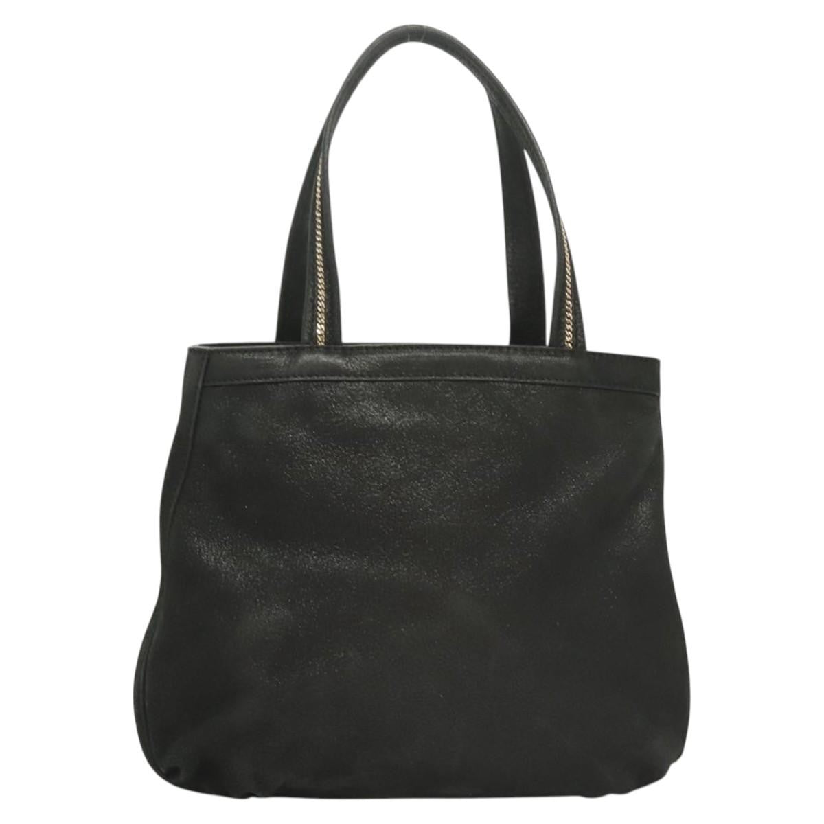 Fendi Vintage Convertible Tote Leather, BLACK, LEATHER, Tote bag