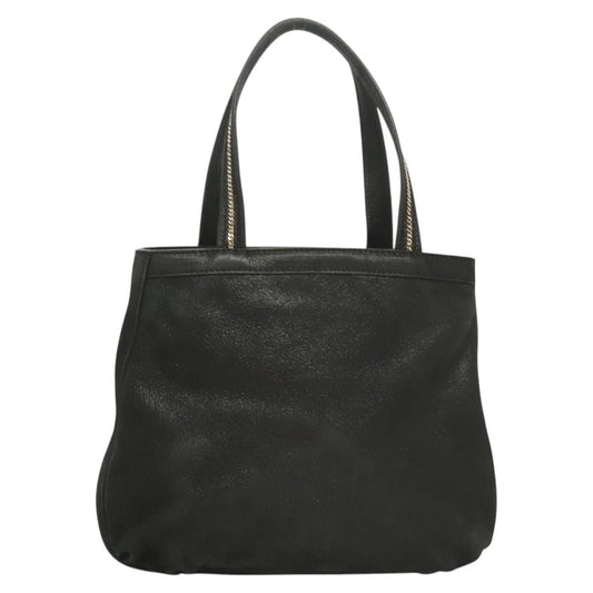 Fendi Vintage Convertible Tote Leather, BLACK, LEATHER, Tote bag