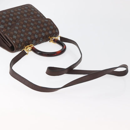 Bottega Veneta Intrecciato Handbag Leather, Brown, Leather, Handbag