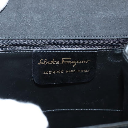 Salvatore Ferragamo Vintage Handbag Patent leather, BLACK, LEATHER, Handbag