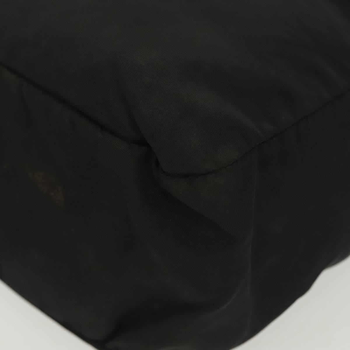 Prada Vintage Zip Handbag Tessuto, BLACK, NYLON, Handbag