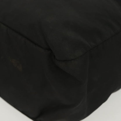 Prada Vintage Zip Handbag Tessuto, BLACK, NYLON, Handbag