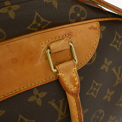 Louis Vuitton Deauville Handbag Monogram Canvas, BROWN, CANVAS, Handbag
