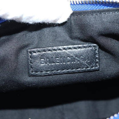 Balenciaga Le Cagole Giant Studs Shoulder Bag Leather, BLUE, LEATHER, Shoulder bag