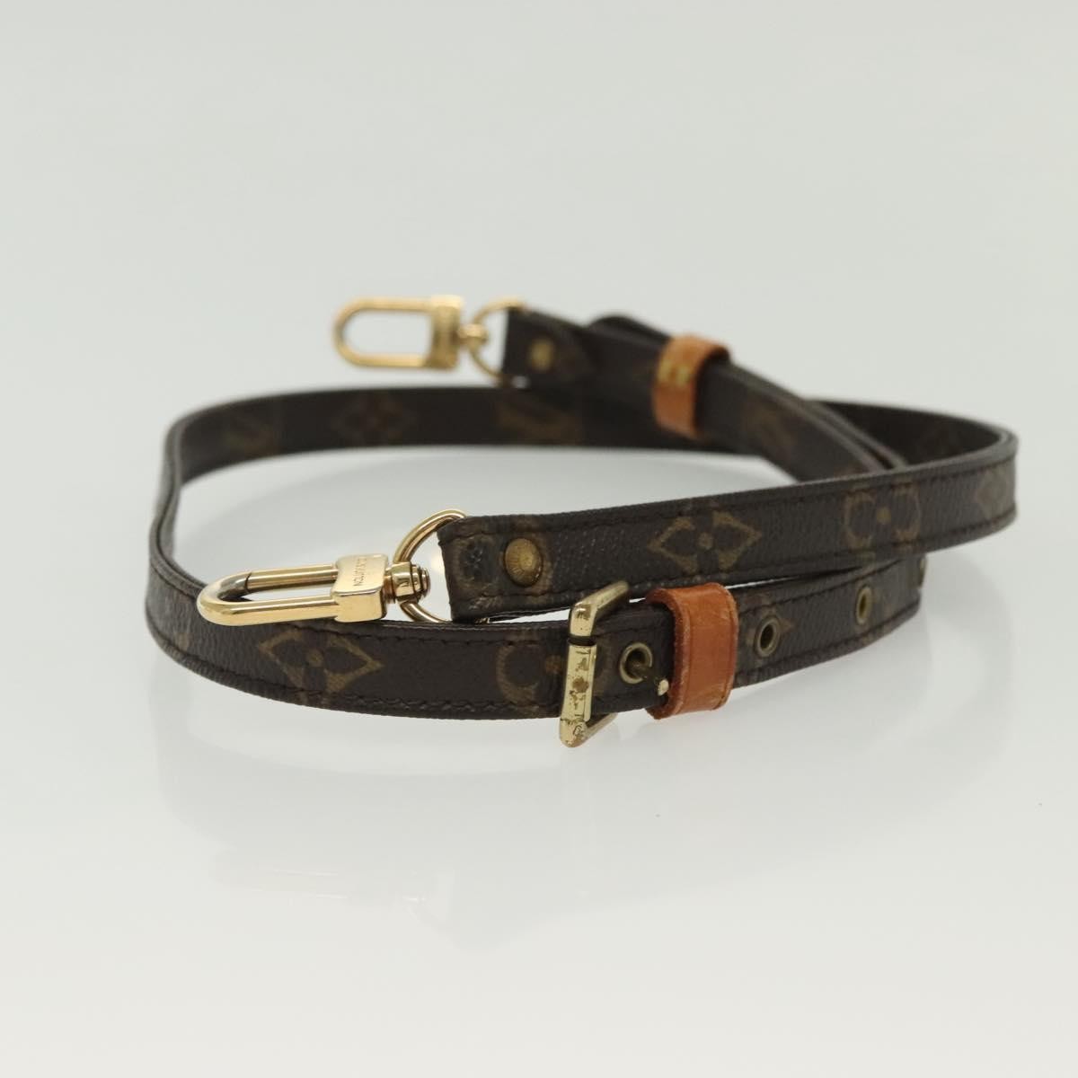 Louis Vuitton Adjustable Shoulder Strap Monogram Canvas, BROWN, CANVAS, Straps