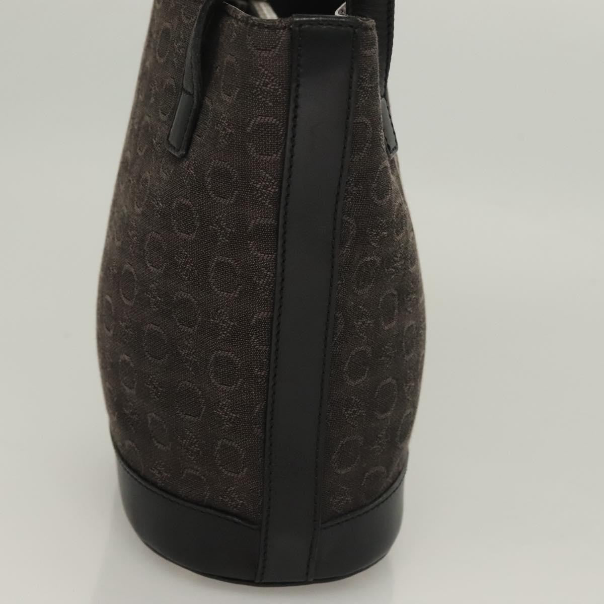 Celine C Macadam Handbag Canvas, BLACK, CANVAS, Handbag