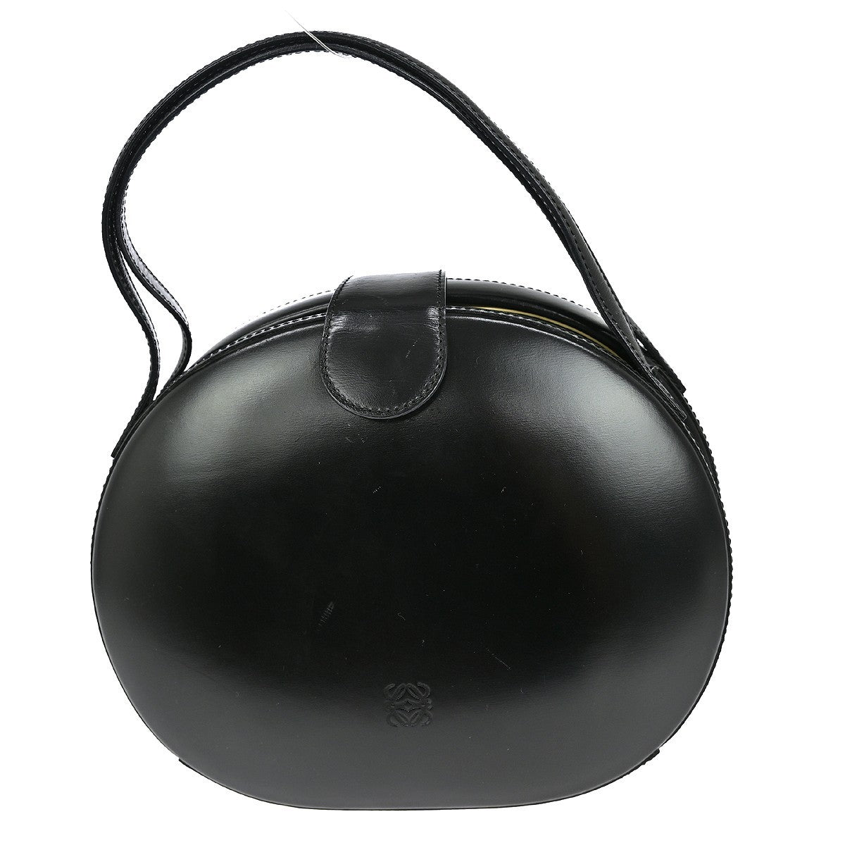 Loewe Anagram handbag Leather, BLACK, LEATHER, Handbag