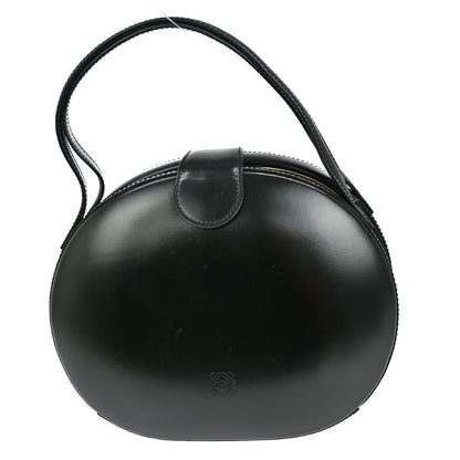 Loewe Anagram handbag Leather, BLACK, LEATHER, Handbag