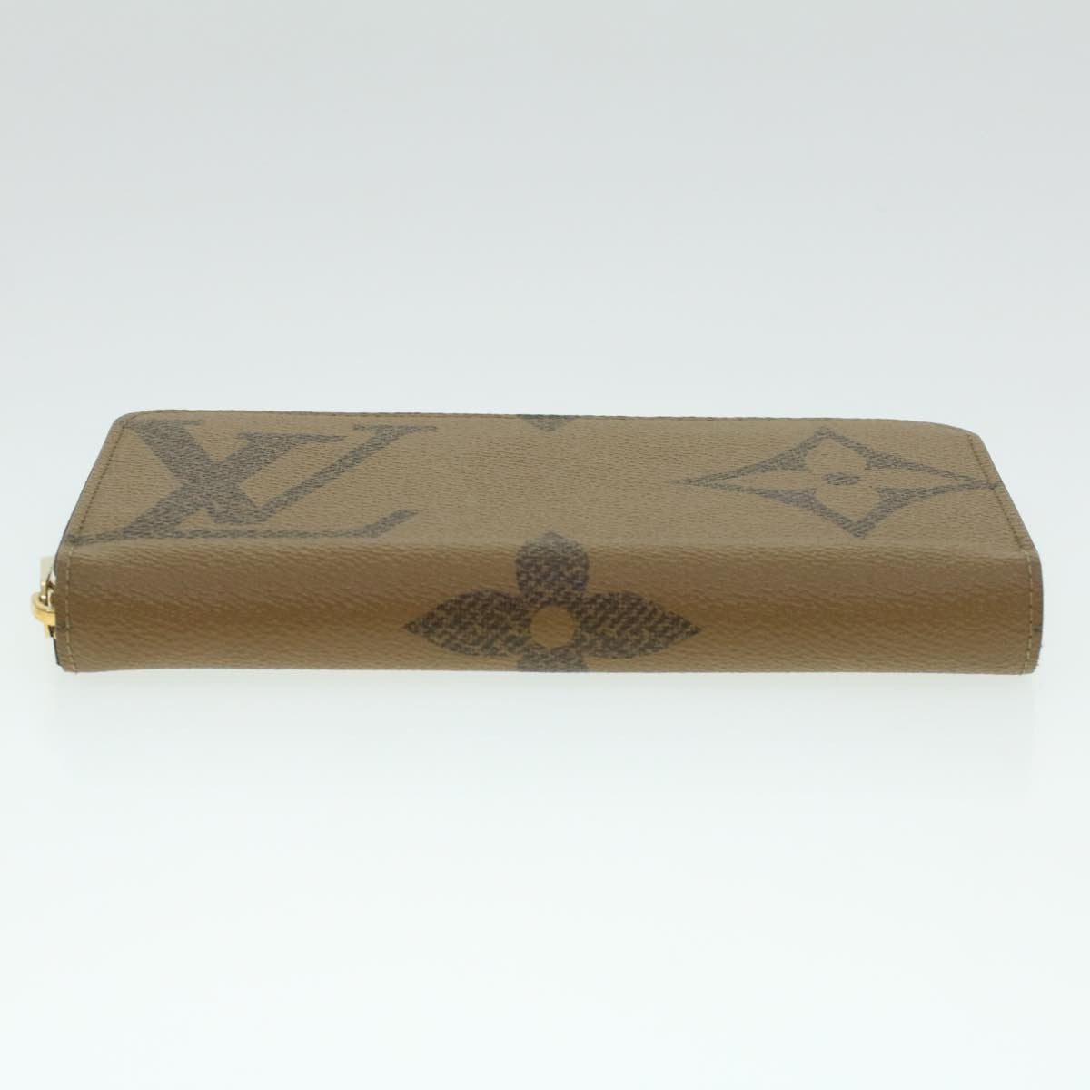 Louis Vuitton Zippy Wallet NM Monogram Giant Reverse, Brown, Canvas, Wallet